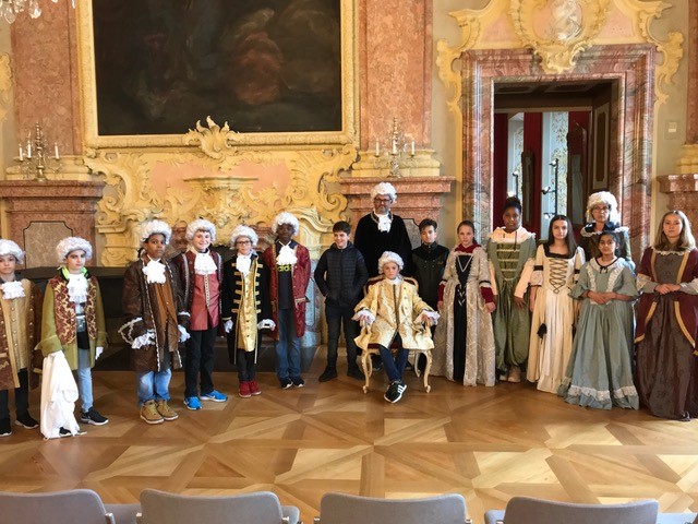 Franzsisch Gruppe im Schloss Rastatt 3